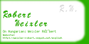 robert weixler business card